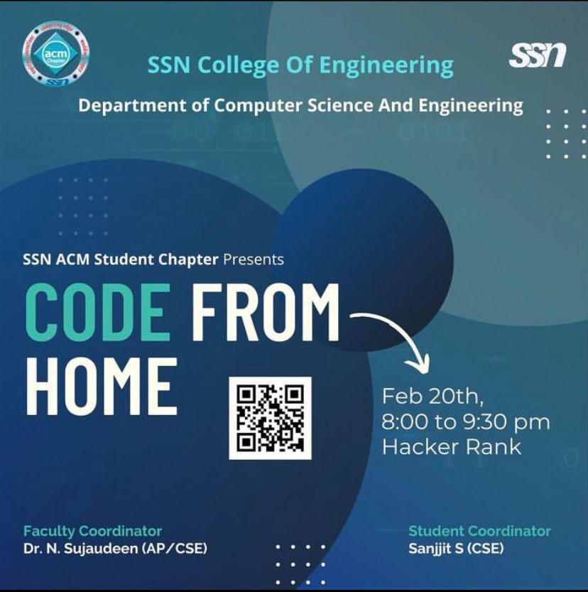 ACM Code From Home - 20th February, 2024